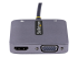 122-USBC-HDMI-4K-VGA - StarTech.com USB C Video Adapter, USB C to HDMI VGA Multiport Adapter w/ 3.5mm Audio Output, 4K 60Hz, HDR, 100W PD 3.0, USB C Monitor Adapter for Laptop, Thunderbolt 3/4 Compatible - Left side