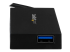 HB30C4AFS - StarTech.com 4 Port USB C Hub with 4x USB-A Ports USB 3.0 (USB 3.1/3.2 Gen 1 SuperSpeed 5Gbps), USB Bus or Self Power, Portable USB Type-C to USB-A BC 1.2 Charging Hub w/Power Adapter - Close up