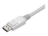 CDP2DPMM3MW - StarTech.com 9.8ft/3m USB C to DisplayPort 1.2 Cable 4K 60Hz, USB-C to DisplayPort Adapter Cable HBR2, USB Type-C DP Alt Mode to DP Monitor Video Cable, Compatible w/ Thunderbolt 3, White - Close up