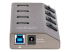 5G4AIBS-USB-HUB-EU - StarTech.com 4-Port Self-Powered USB-C Hub with Individual On/Off Switches, USB 3.0 5Gbps Expansion Hub w/Power Supply, Desktop/Laptop USB-C to USB-A Hub, 4x BC 1.2 (1.5A), USB Type C Hub - Left side