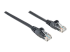 342063 - Intellinet Network Patch Cable, Cat6, 2m, Black, CCA, U/UTP, PVC, RJ45, Gold Plated Contacts, Snagless, Booted, Lifetime Warranty, Polybag - Left-angle