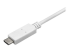 CDP2DPMM3MW - StarTech.com 9.8ft/3m USB C to DisplayPort 1.2 Cable 4K 60Hz, USB-C to DisplayPort Adapter Cable HBR2, USB Type-C DP Alt Mode to DP Monitor Video Cable, Compatible w/ Thunderbolt 3, White - Close up