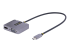 122-USBC-HDMI-4K-VGA - StarTech.com USB C Video Adapter, USB C to HDMI VGA Multiport Adapter w/ 3.5mm Audio Output, 4K 60Hz, HDR, 100W PD 3.0, USB C Monitor Adapter for Laptop, Thunderbolt 3/4 Compatible - Left-angle