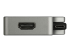 CDPVDHMDPDP - StarTech.com USB C Multiport Video Adapter, 4K 60Hz UHD Portable 5-in-1 USB Type C to HDMI 2.0, Mini DisplayPort, VGA or DVI (1080p), 95W PD Passthrough, Cable Management, Aluminum Adapter - Left side