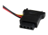 LP4SATAFM2L - StarTech.com SATA to LP4 Power Cable Adapter with 2 Additional LP4 - Close up