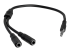 MUYHSMFF - StarTech.com 4 Position to 2x 3 Position 3.5mm Headset Splitter Adapter - Left-angle