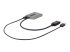 MST14DP122DP - StarTech.com 2-Port DisplayPort MST Hub, Dual 4K 60Hz, DP to 2x DisplayPort Monitor Adapter, DP 1.4 Multi-Monitor Video Adapter w/ 1ft Built-in Cable, USB Powered, Windows Only - Back