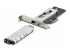 M2-REMOVABLE-PCIE-N1 - StarTech.com M.2 NVMe SSD to PCIe x4 Mobile Rack/Backplane with Removable Tray for PCI Express Expansion Slot, Tool-less Installation, PCIe 4.0/3.0 Hot-Swap Drive Bay, Key Lock - Left-angle