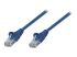 318129 - Intellinet Network Patch Cable, Cat5e, 0.5m, Blue, CCA, U/UTP, PVC, RJ45, Gold Plated Contacts, Snagless, Booted, Lifetime Warranty, Polybag - Right-angle