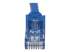 N6PATCH75BL - StarTech.com 75ft CAT6 Ethernet Cable, 10 Gigabit Snagless RJ45 650MHz 100W PoE Patch Cord, CAT 6 10GbE UTP Network Cable w/Strain Relief, Blue, Fluke Tested/Wiring is UL Certified/TIA - Close up