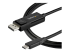 CDP2DP142MBD - StarTech.com 6ft/2m USB C to DisplayPort 1.4 Cable 8K 60Hz/4K, Bidirectional DP to USB-C or USB-C to DP Reversible Video Adapter Cable, HBR3/HDR/DSC, USB Type C/Thunderbolt 3 Monitor Cable - Close up