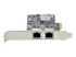 PR22GI-NETWORK-CARD - StarTech.com 2-Port 2.5Gbps NBASE-T PCIe Network Card, Intel I225-V, Dual-Port Computer Network Card, Multi-Gigabit NIC, PCI Express Server LAN Card, Desktop Ethernet Interface - Left side