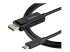 CDP2DP141MBD - StarTech.com 3ft/1m USB C to DisplayPort 1.4 Cable 8K 60Hz/4K, Bidirectional DP to USB-C or USB-C to DP Reversible Video Adapter Cable, HBR3/HDR/DSC, USB Type C/Thunderbolt 3 Monitor Cable - Right-angle