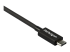 TBLT34MM80CM - StarTech.com 2.6ft (80cm) Thunderbolt 3 Cable, 40Gbps, 100W PD, 4K/5K Video, Thunderbolt-Certified, Compatible w/ TB4/USB 3.2/DisplayPort - Left-angle