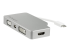 CDPVGDVHDMDP - StarTech.com USB C Multiport Video Adapter with HDMI, VGA, Mini DisplayPort or DVI, USB Type C Monitor Adapter to HDMI 1.4 or mDP 1.2 (4K), VGA or DVI (1080p), Silver Aluminum Adapter - Right-angle