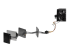 PYO4SATA - StarTech.com 15.7 in (400 mm) SATA Power Splitter Adapter Cable - Right-angle