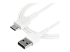 RUSB2AC2MW - StarTech.com 2m USB A to USB C Charging Cable, Durable Fast Charge & Sync USB 2.0 to USB Type C Data Cord, Rugged TPE Jacket Aramid Fiber M/M 3A White, Samsung S10, S20, iPad Pro, Pixel - Right-angle