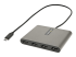 USBC2HD4 - StarTech.com USB C to 4 HDMI Adapter, External Video & Graphics Card, USB Type-C to Quad HDMI Monitor Display Adapter Dongle, 1080p 60Hz, Video Converter, Supports Windows - Right-angle