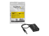 MUY1MFFADP - StarTech.com Black Slim Mini Jack Headphone Splitter Cable Adapter - Front
