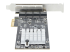 PR42GI-NETWORK-CARD - StarTech.com 4-Port 2.5Gbps NBASE-T PCIe Network Card, Intel I225-V Chip, Quad Port Computer Network Card, Multi-Gigabit NIC, PCI Express Server LAN Card, Desktop Ethernet Interface Card, PCI Express 2.0 (PR42GI-NETWORK-CARD) - Right side