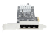PR42GI-NETWORK-CARD - StarTech.com 4-Port 2.5Gbps NBASE-T PCIe Network Card, Intel I225-V Chip, Quad Port Computer Network Card, Multi-Gigabit NIC, PCI Express Server LAN Card, Desktop Ethernet Interface Card, PCI Express 2.0 (PR42GI-NETWORK-CARD) - Left side