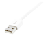 USBLT2MW - StarTech.com 2m (6ft) Long White Apple 8-pin Lightning Connector to USB Cable for iPhone / iPod / iPad - Close up