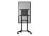 MBLTVSTNDEC - StarTech.com Mobile TV Cart, Portable Rolling TV Stand for 37-70" VESA Display (154lb/70kg), with Shelf & Storage Compartment, Rotate/Tilt Display, Universal TV Mount on Casters/Wheels - Front