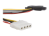 LP4SATAFM2L - StarTech.com SATA to LP4 Power Cable Adapter with 2 Additional LP4 - Close up