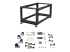 4POSTRACK8U - StarTech.com 8U 19" Open Frame Server Rack, 4 Post Adjustable Depth 23-41" Mobile, Free Standing Rolling Network/Computer Equipment Data Rack, Dell PowerEdge, HP ProLiant ThinkServer - Front