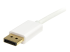MDP2DPMM1MW - StarTech.com 1m 3 ft White Mini DisplayPort to DisplayPort 1.2 Adapter Cable M/M - Close up