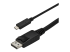 CDP2DPMM1MB - StarTech.com 3ft/1m USB C to DisplayPort 1.2 Cable 4K 60Hz, USB-C to DisplayPort Adapter Cable HBR2, USB Type-C DP Alt Mode to DP Monitor Video Cable, Compatible with Thunderbolt 3, Black - Close up