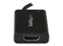 CDP2HDUCP - StarTech.com USB C to HDMI 2.0 Adapter with Power Delivery, 4K 60Hz USB Type-C to HDMI Display/Monitor Video Converter, 60W PD Pass-Through Charging Port, Thunderbolt 3 Compatible, Black - Close up