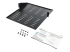 CABSHF2POSTV2 - StarTech.com 2U Vented 19" 2-Post Network Rack Cabinet Shelf, 20in Deep Center Mount Cantilever Tray Rackmount Shelf for AV/Data Equipment Enclosure with Cage Nuts & Screws 75lb Capacity - Right-angle