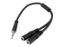 MUYHSMFF - StarTech.com 4 Position to 2x 3 Position 3.5mm Headset Splitter Adapter - Right-angle