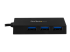 HB30C4AFS - StarTech.com 4 Port USB C Hub with 4x USB-A Ports USB 3.0 (USB 3.1/3.2 Gen 1 SuperSpeed 5Gbps), USB Bus or Self Power, Portable USB Type-C to USB-A BC 1.2 Charging Hub w/Power Adapter - Close up