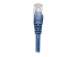 318129 - Intellinet Network Patch Cable, Cat5e, 0.5m, Blue, CCA, U/UTP, PVC, RJ45, Gold Plated Contacts, Snagless, Booted, Lifetime Warranty, Polybag - Close up