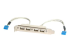 USBPLATE4 - StarTech.com 4 Port USB A Female Slot Plate Adapter - Right-angle