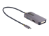 118-USBC-HDMI-VGADVI - StarTech.com USB C Video Adapter, USB C to HDMI DVI VGA Adapter, Up to 4K 60Hz, Aluminum, Multiport Video Display Adapter for Laptops, Thunderbolt 3/4 Compatible, USB Type C Monitor Adapter - Back