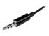 MUY1MFFADP - StarTech.com Black Slim Mini Jack Headphone Splitter Cable Adapter - Close up
