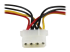 LP4SATAFMD - StarTech.com LP4 to SATA Power Cable Adapter with Floppy Power (LP4SATAFMD) - Close up