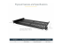 CABSHELFV1U - StarTech.com 1U Vented Server Rack Cabinet Shelf, 10in Deep Fixed Cantilever Tray, Rackmount Shelf for 19" AV/Data/Network Equipment Enclosure with Cage Nuts & Screws, 44lbs Weight Cap. - Right-angle
