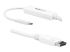 CDP2DPMM3MW - StarTech.com 9.8ft/3m USB C to DisplayPort 1.2 Cable 4K 60Hz, USB-C to DisplayPort Adapter Cable HBR2, USB Type-C DP Alt Mode to DP Monitor Video Cable, Compatible w/ Thunderbolt 3, White - Left-angle