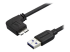 USB3AU1MLS - StarTech.com 1m 3 ft Slim Micro USB 3.0 Cable M/M - Right-angle
