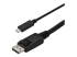 CDP2DPMM3MB - StarTech.com 9.8ft/3m USB C to DisplayPort 1.2 Cable 4K 60Hz, USB-C to DisplayPort Adapter Cable HBR2, USB Type-C DP Alt Mode to DP Monitor Video Cable, Compatible w/ Thunderbolt 3, Black - Right-angle