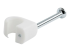 CBMNMCC2 - StarTech.com 100 Pack Cable Clips with Nail, Reusable, Nail-in Clamps, Wire Holding Clips, CAT5/CAT6 Ethernet Cord/AV/Coax Cable Fasteners, Brick/Drywall Mounting Cable Tacks, White, TAA - Bottom