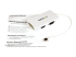 MDP2VGDVHDW - StarTech.com Travel A/V Adapter: 3-in-1 Mini DisplayPort to VGA DVI or HDMI Converter - Left-angle
