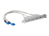 USBPLATE4 - StarTech.com 4 Port USB A Female Slot Plate Adapter - Left-angle