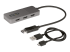 MST14DP123HD - StarTech.com 3-Port MST Hub, DisplayPort to Triple HDMI Monitors, 4K 60Hz, DP 1.4 Multi-Monitor Video Adapter with 1ft (30cm) Built-in Cable, USB Powered, Windows Only - Left-angle