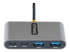 5G2A2CPDB-USB-C-HUB - StarTech.com 4-Port USB-C Hub with 100W Power Delivery Pass-Through Charging, 2x USB-A + 2x USB-C, 5Gbps, USBC Hub w/ 1ft (30cm) Long Cable, Portable Laptop USB Type-C to USB-A/C Hub - Front
