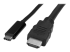 CDP2HDMM1MB - StarTech.com USB C to HDMI Cable - Left-angle